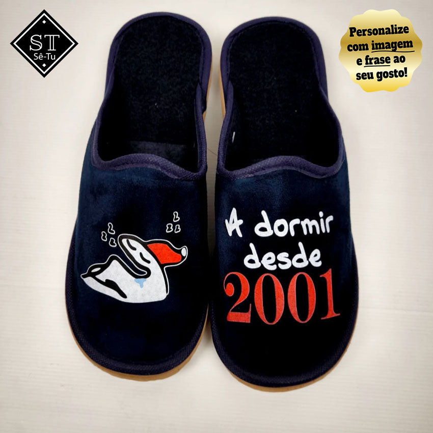 Chinelos Soneca A Dormir Desde (Ano)